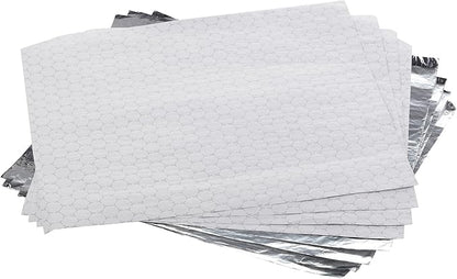 Silver Foil Backed Insulated Honeycomb Burger Wrap Sheets 25x35 cm (500 pack)