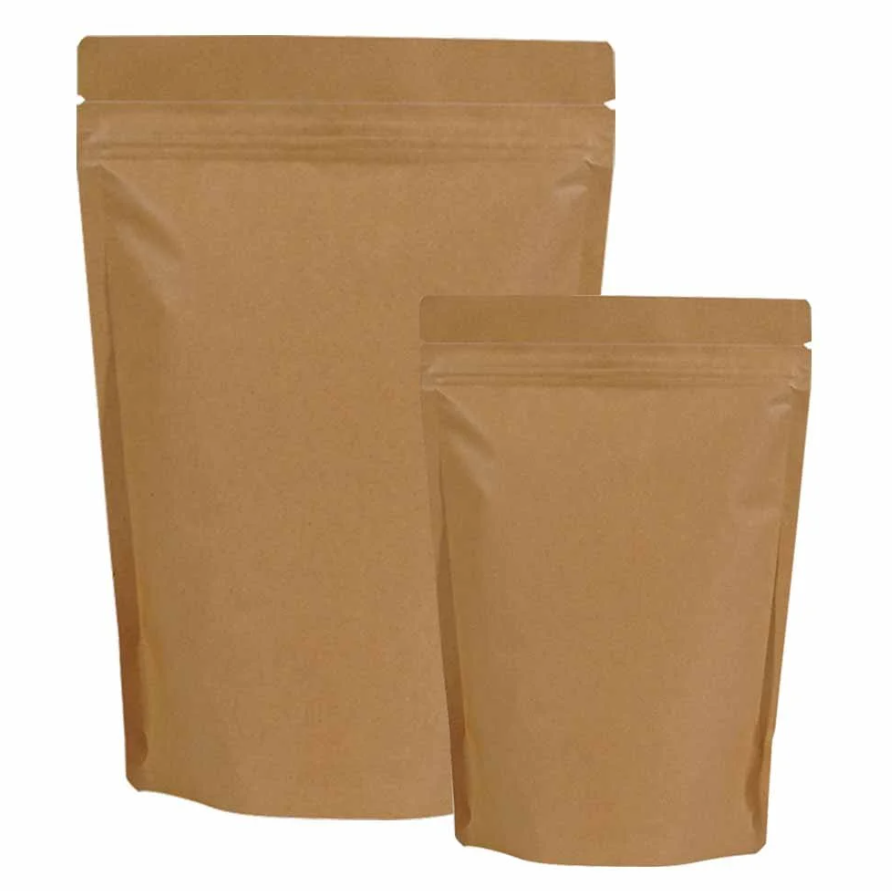 Stand Up Pouch - Brown Paper Biodegradable Bags with Zipper | SustinaFlexPack 250g (160x230x45) - 50pcs